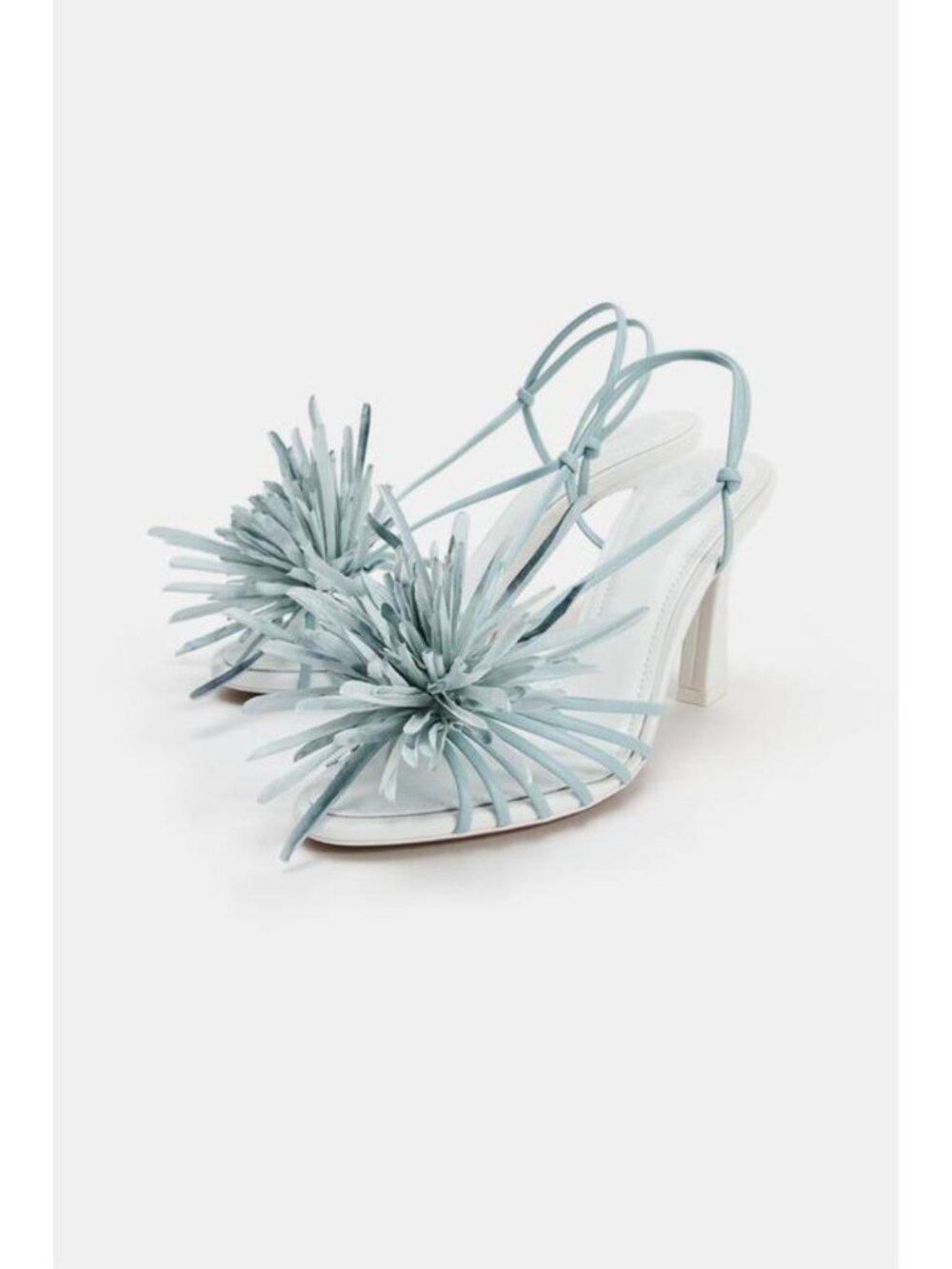 ZARA FLORAL HEELED SANDALS 2334/810/001